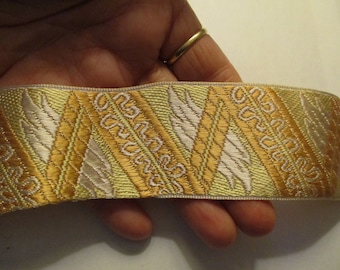 Antique Silk Ribbon French Trim Art Deco Pastels