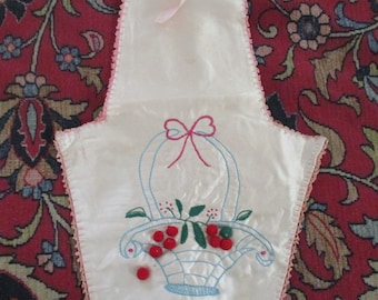 Antique Lingerie Case Boudoir Satin Embroidered Lace Exquisite