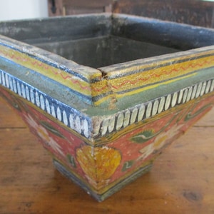 Doniczka Vintage Boho Cache Pot Wood Exotic