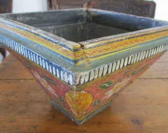 Doniczka Vintage Boho Cache Pot Wood Exotic