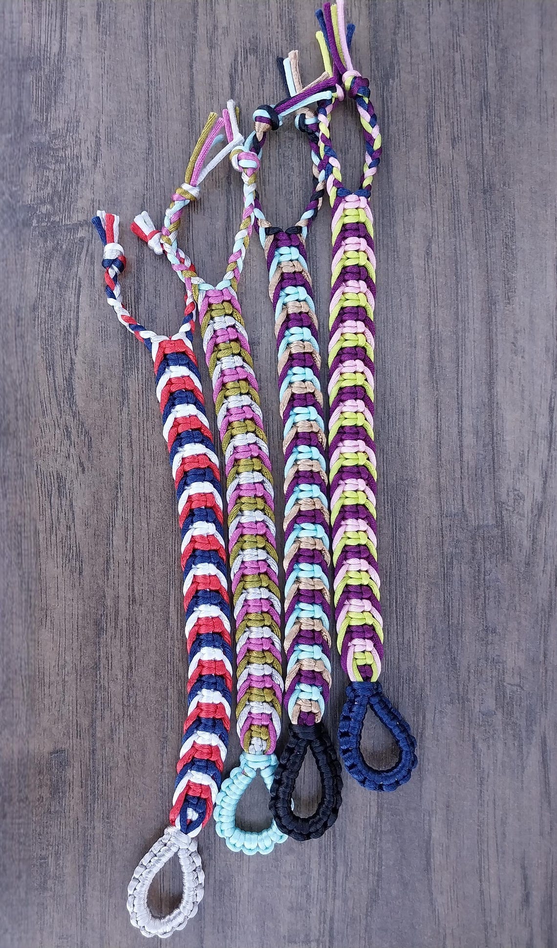 Handmade Macramé Bracelet With Fishbone Weave and Customizable ...