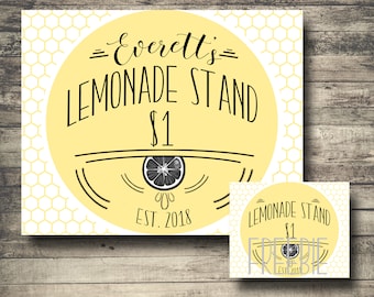 Custom Lemonade Stand Sign, Digital Download, FREEBIE ALERT