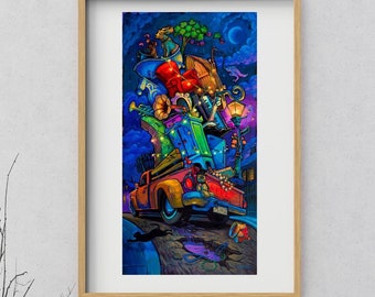 Signed Nola Potholes Print