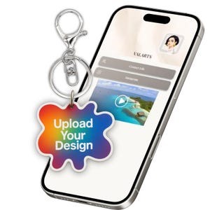 Custom NFC Keychain – Smart Digital Business Card for Instagram, Social Media – Better then QR code – Gift Small Business - Pre-Programmed