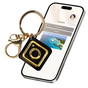 Aangepaste digitale sleutelhanger voor NFC-visitekaartje – Smart Tag voor Instagram, sociale media, delen van contacten en betalen – VALARTS voorgeprogrammeerd