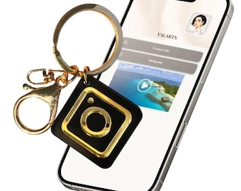 Custom Digital NFC Business Card Keychain – Smart Tag for Instagram, Social Media, Contact Sharing & Payment – VALARTS Pre-Programmed