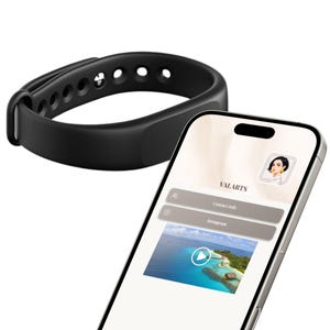 NFC-Armband VTAG.ID Smart-Digital-Visitenkarten-Armband, Tap to Teilen Kontaktinfo, Social Media & Links, kostenloser Profilersteller