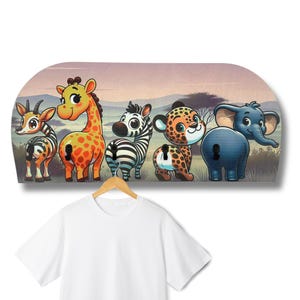 Custom Wall Animal Hooks for Kids - Personalized Coat Rack Safari - ValArts
