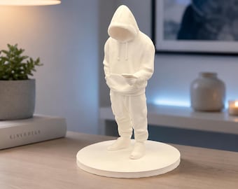 Minimalistische Bildlaufskulptur - 3D gedruckte Streetwear Urban Art Figur