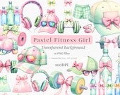 Personal Trainer Gifts Workout PNG Pink Gingham Gifts for Trainer Planner Decoration Weight Lifting Fitness Journal Trendy Png Cute Clipart