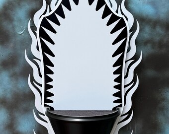 Altar de llamas, en blanco