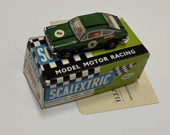 Exin model car replica made of paper. Miniature, 1:96 scale. Seat 850 Coupe