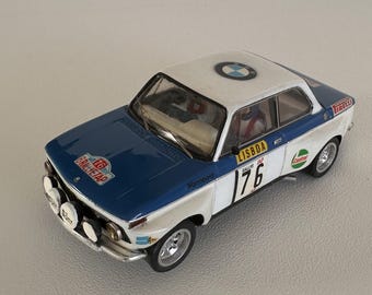 1/32 BMW 2002 #76 Warmbold TAP Rally Classic Slot Scalextric Resin Car complete RTR.