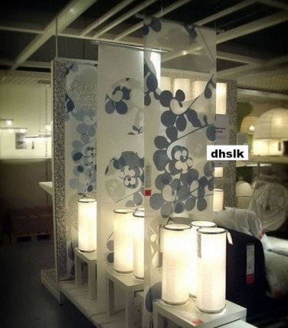 Ikea Flynn Ofelia 3 Panel Curtain Room Divider Etsy
