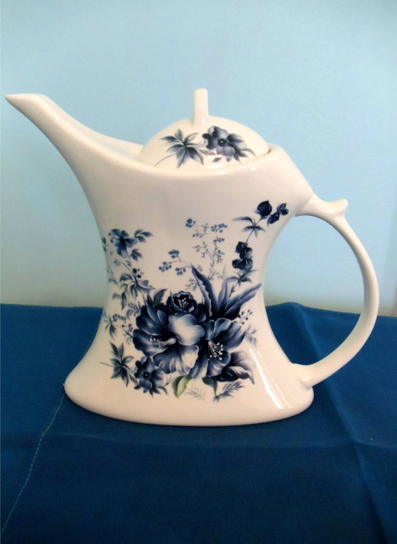 Blue Willow Coffee Pot Etsy