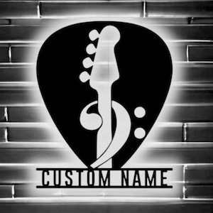 Gitarre Wand Kunst mit Led Lichter, Musik Studio Dekor Wandschild, Gitarre Led Licht Zeichen, Valentinstag Geschenk, Geburtstagsgeschenk, Musik Studio Geschenk