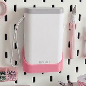 Nelko P21 IKEA SKADIS Label Printer Holder, Charging Stand, Bracket only