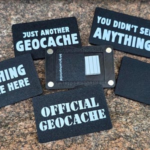 Magnetic Geocache Container – Ultra Slim Stealth Cache – Urban Micro Hide