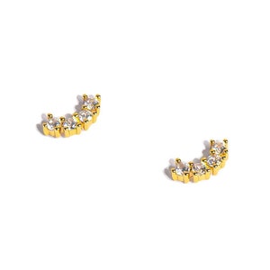 Gold Stud Earrings, Dainty Gold Stud Earrings for Women, Dainty Earrings, Minimalist Earrings Women, Cute Stud Earrings, Everyday Earrings