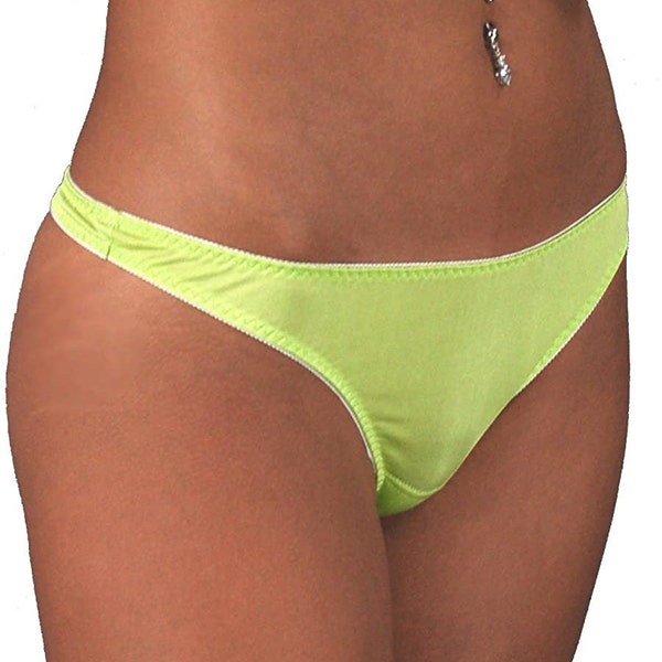 Thong 100% silk knit - 4 colors available