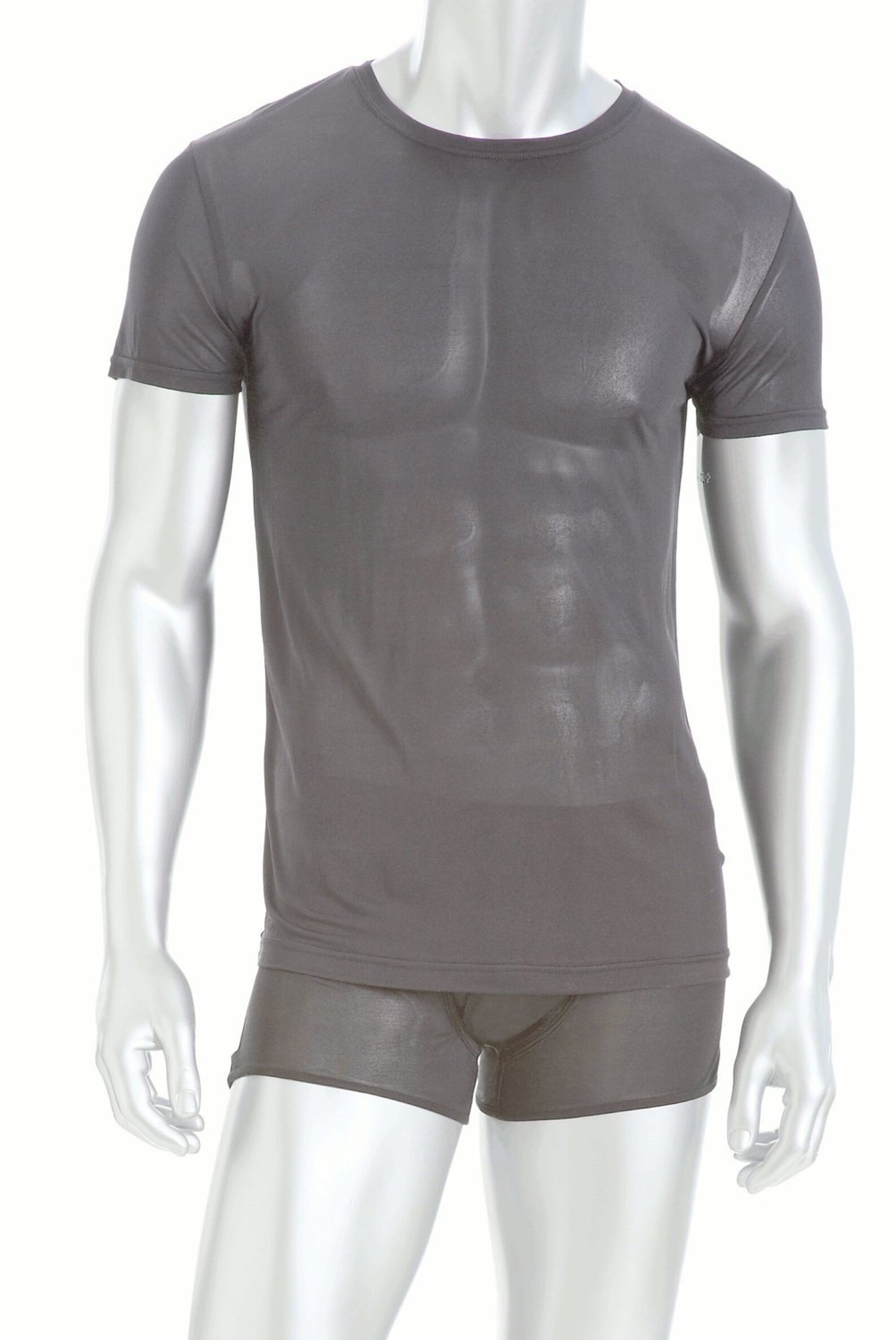 100 Silk Knit Mens Crew Tshirt Etsy