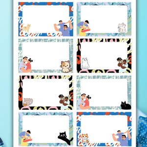 Vatertags-Schnitzeljagd-Spielkarten | Scavenger Cat Karte, Überraschungskarte Schnitzeljagd Digital Printable, Familienaktivitätsspiel