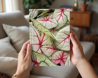 Cuaderno botánico de tapa dura: cuaderno floral para amantes de la jardinería