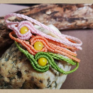 Braided bracelet in country style.