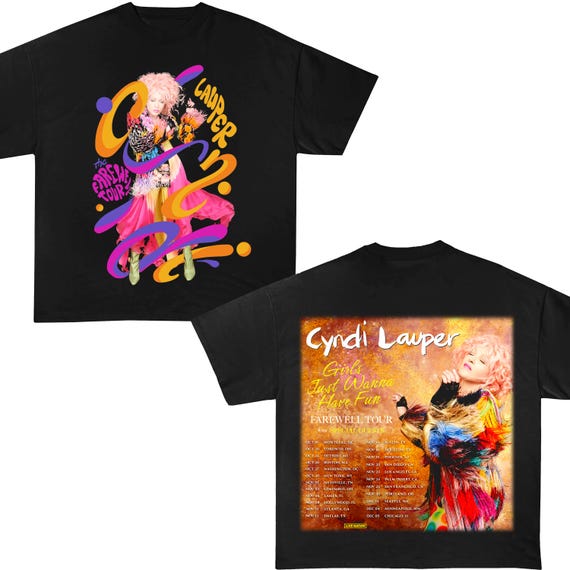 Cyndi Lauper Girl Just Wanna Have Fun Farewell Tour 2025 T