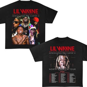 リル・ウェイン ザ・カーター VI ツアー シャツ リル・ウェイン ツアー 2025 北米ツアー リル・ウェイン シャツ Tシャツ リル・ウェイン グッズ