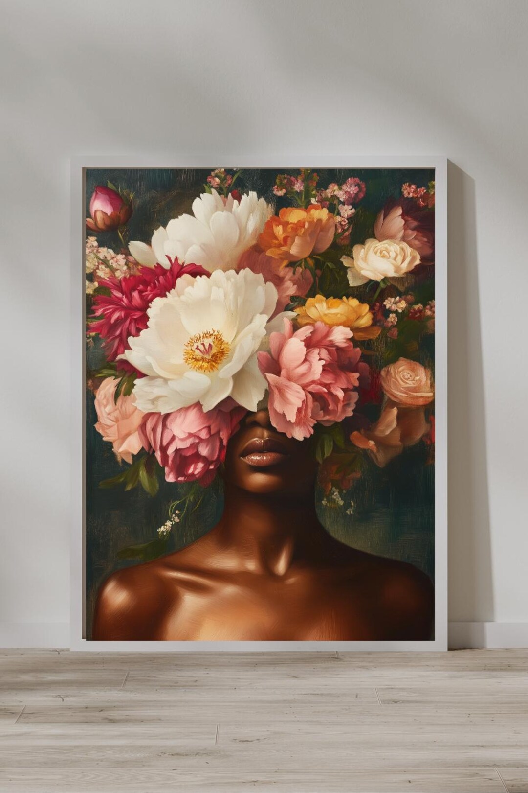 Black Wall Art | Printable Download | Black Women Wall Decor | Oil ...