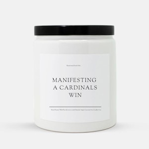 Manifesting a CARDINALS Win Game Day Ceramic Candle - NFL Football Gift - Gift for Him - Football Fan -  Arizona Cardinals - Game Day Decor