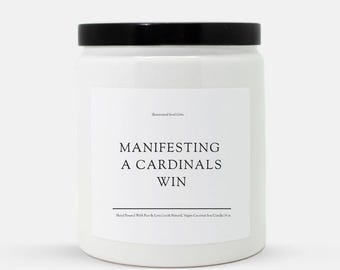 Manifesting a CARDINALS Win Game Day Ceramic Candle - NFL Football Gift - Gift for Him - Football Fan -  Arizona Cardinals - Game Day Decor