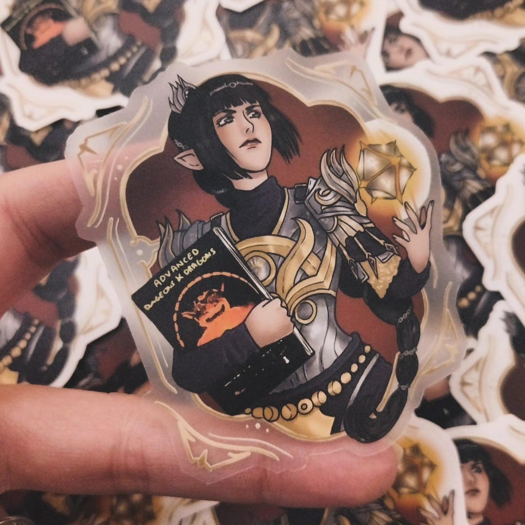 Shadowheart Sticker Shadowheart Clear Sticker Baldur's Gate 3 - Etsy