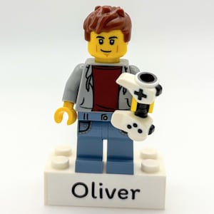 Minifigura personalizada, divertido regalo geek para cumpleaños, Día de la Madre y Día del Padre.