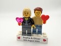 Personalised Minifigure Couple, Valentines, Anniversary and Birthday Gift