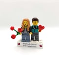Personalised Minifigure Couple, Valentines, Anniversary and Birthday Gift