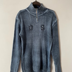 Diesel Vintage Knit Cotton Zip Cardigan Men's Size M - Etsy