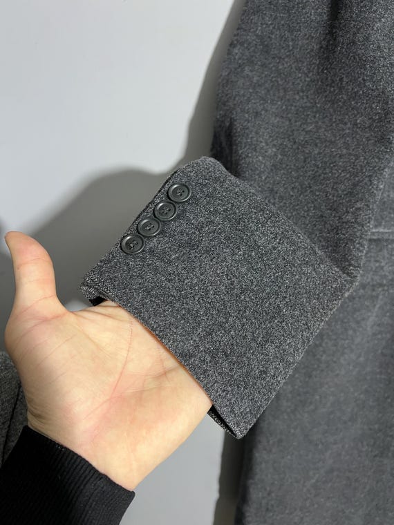 ジャケット・アウター vintage KENZO HOMME wool coat ew Vintage Kenzo Homme Wool Gray Coat Jacket | eBay
