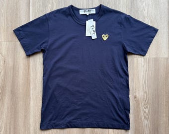 Comme des Garcons Play Heart Blauw T-shirt CDG