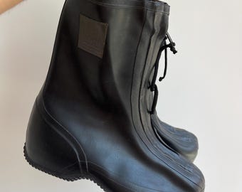 Botas de combate impermeables vintage de los años 80