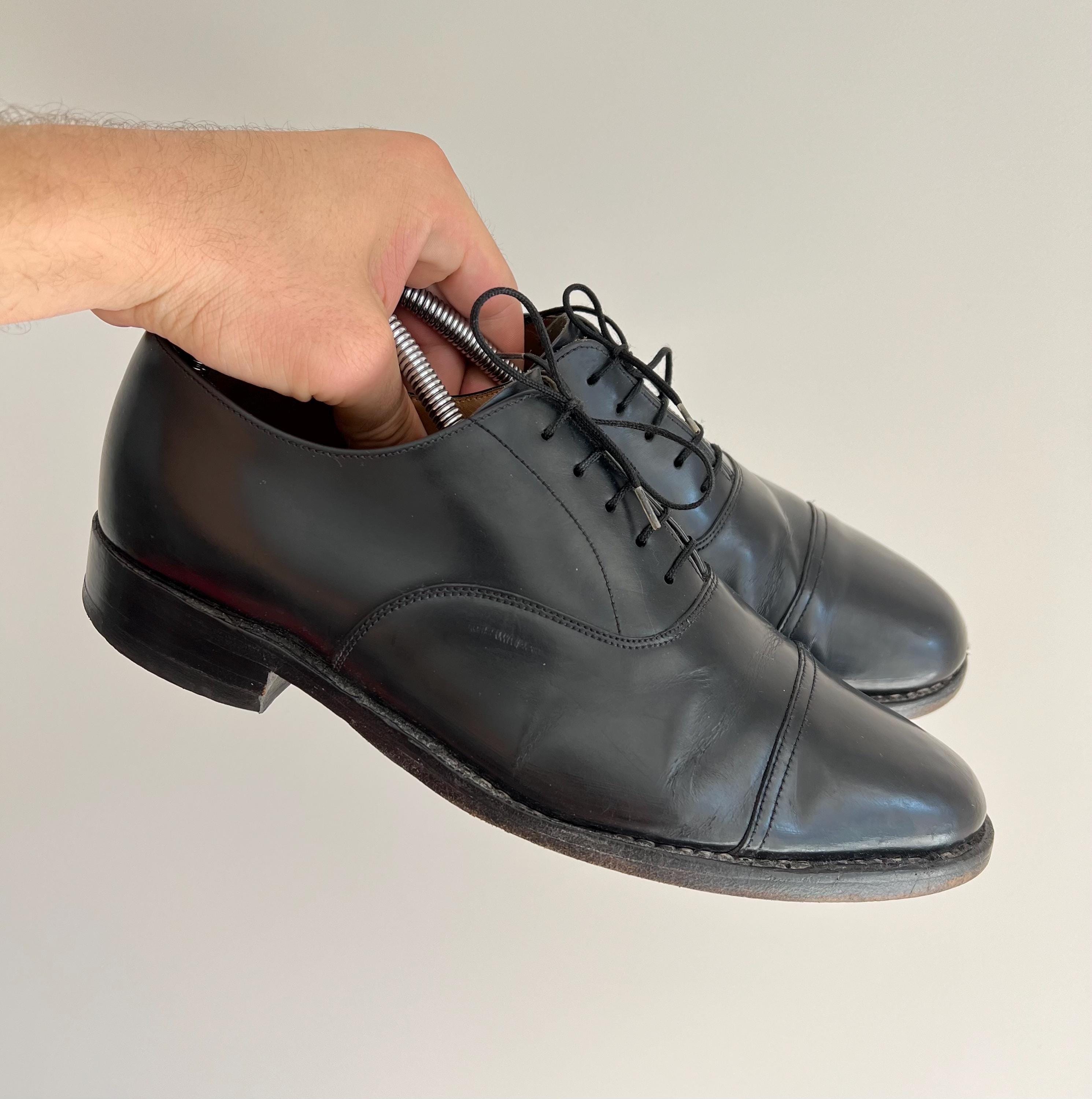 Vintage Loake Black Leather Lace up Formal Oxford Shoes