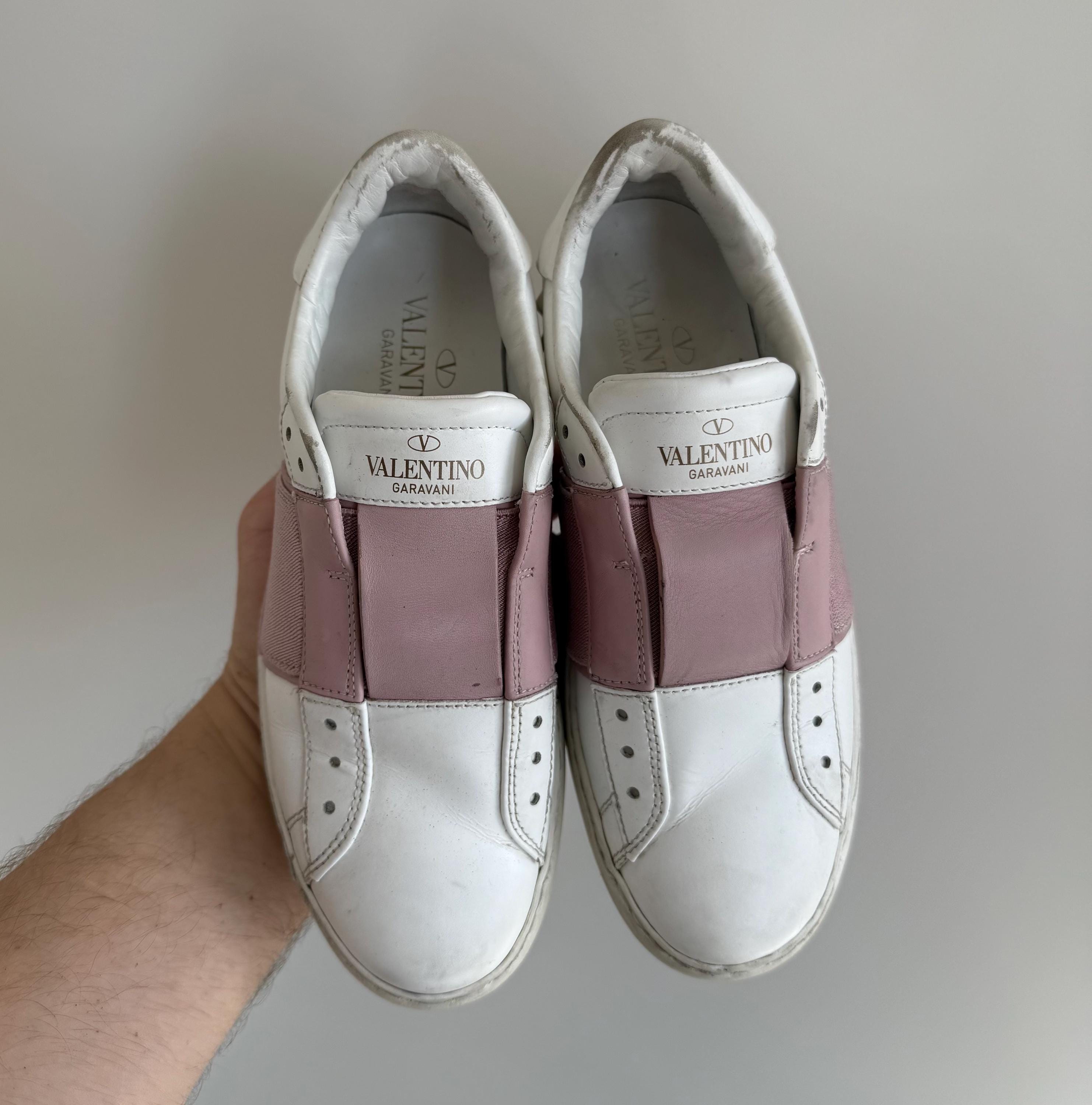 Valentino Garavani White Leather Low Top Sneakers - Etsy