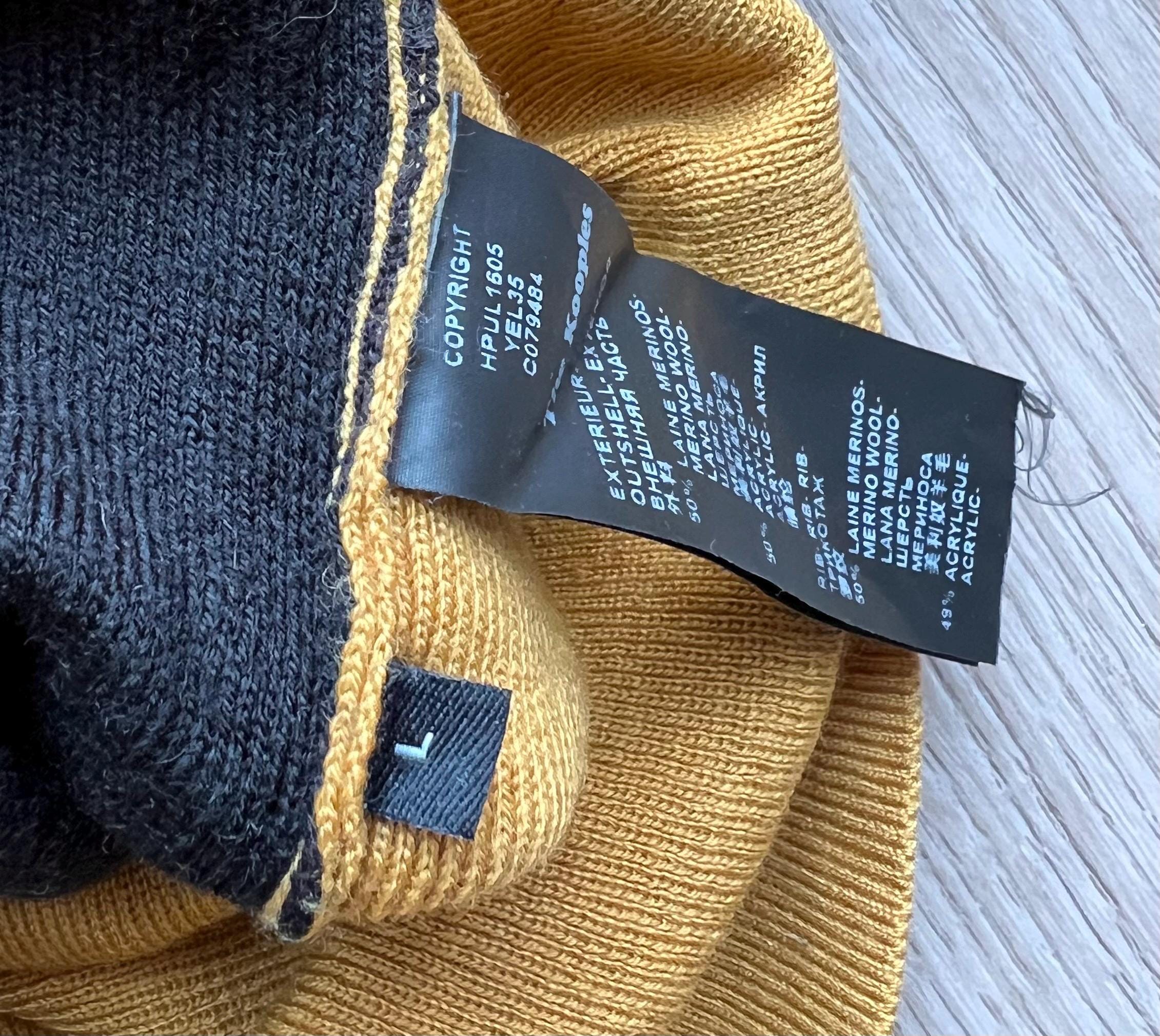 The Kooples Show Mustard Knit Sweater Better En Noir - Etsy