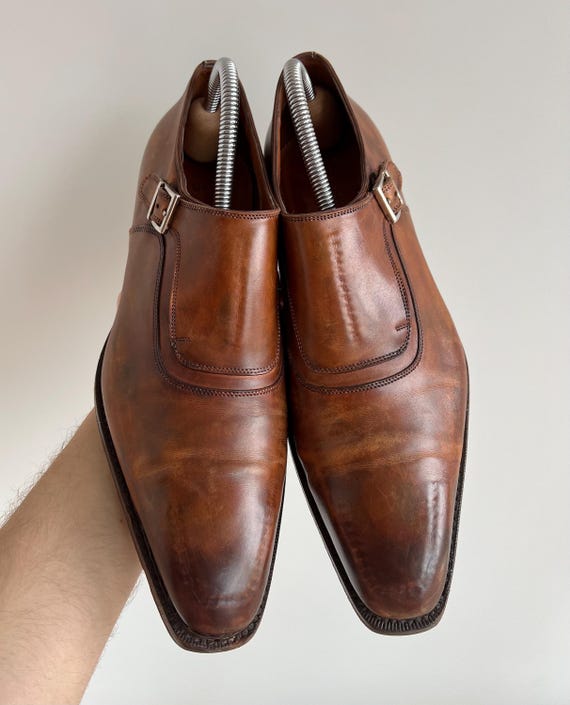 正規限定 SANTONI サントーニ シングルモンクストラップ ドレスシューズ 正規 SANTONI サントーニ シングルモンクストラップ プレーン