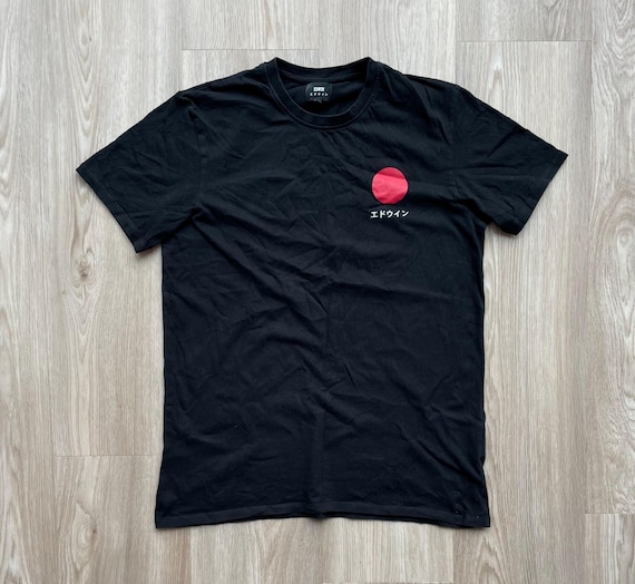 Edwin Japanese Sun TS Black T-shirt - Etsy