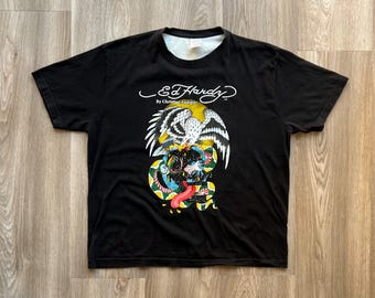 Vintage Ed Hardy by Christian Audigier Eagle and Snake T-Shirt
