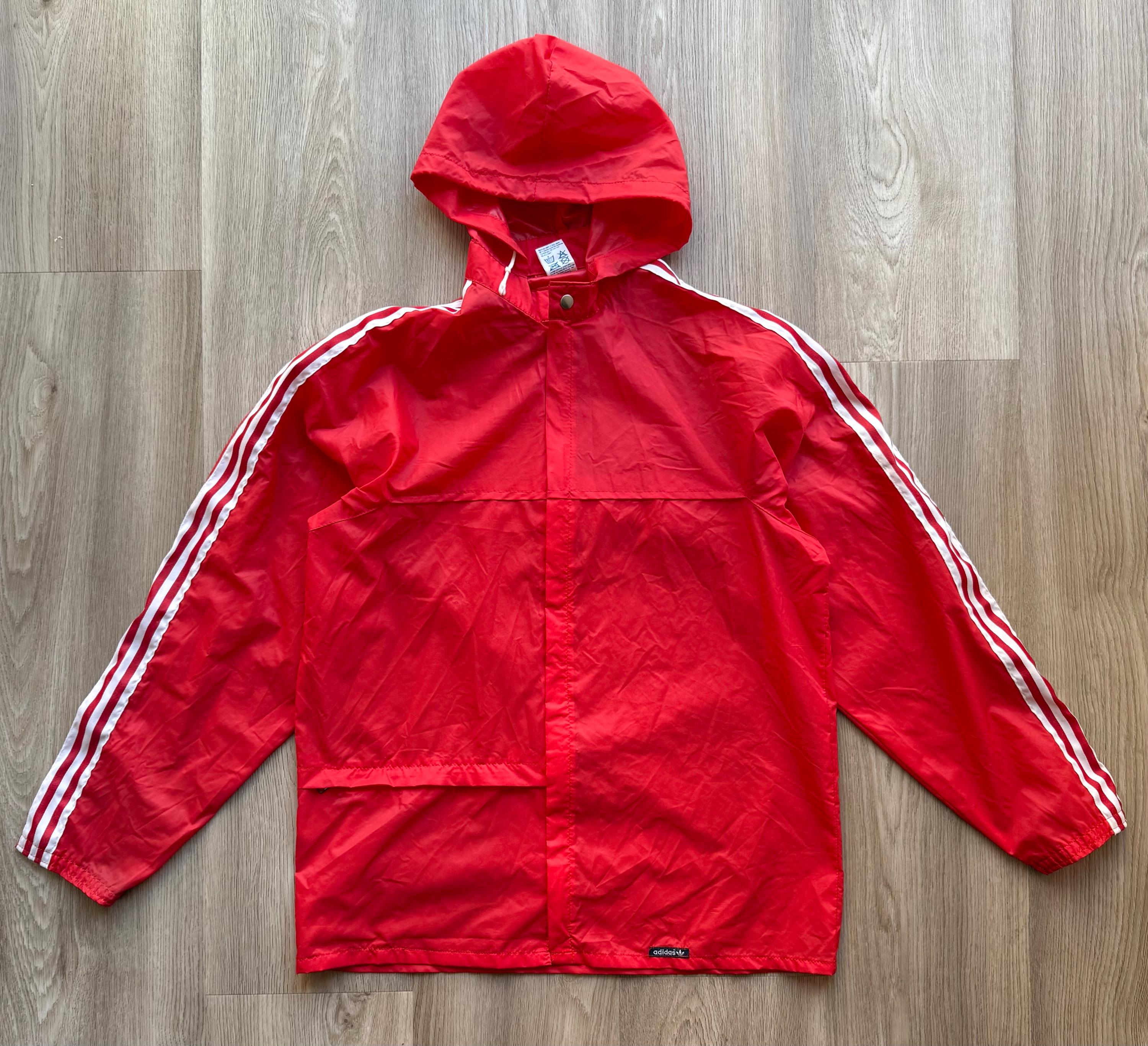 Vintage 70-80s Adidas Ventex Red Windbreaker Track Jacket - Etsy