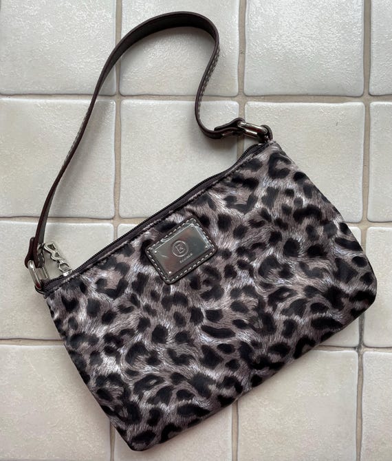 【PORTERNA】Riel Leopard Fur Shoulder Bag Bogner Maggia Lora Nylon Gray Leopard Mini Bag - Etsy