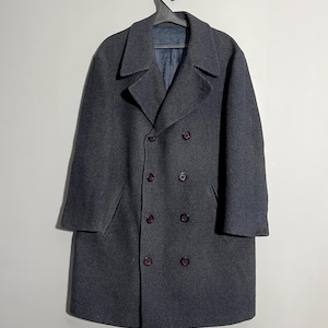 Vintage Valentino Uomo Double-Breasted Wool Coat Jacket
